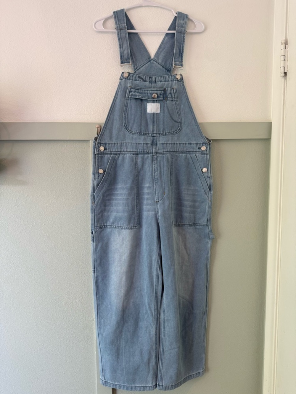 Amazon Light Blue Denim Overalls Jumpsuit